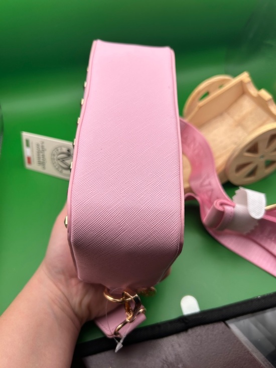 🐣 Valentino Orlandi Pink Studded Crossbody Camera Bag - Picture 3 of 7